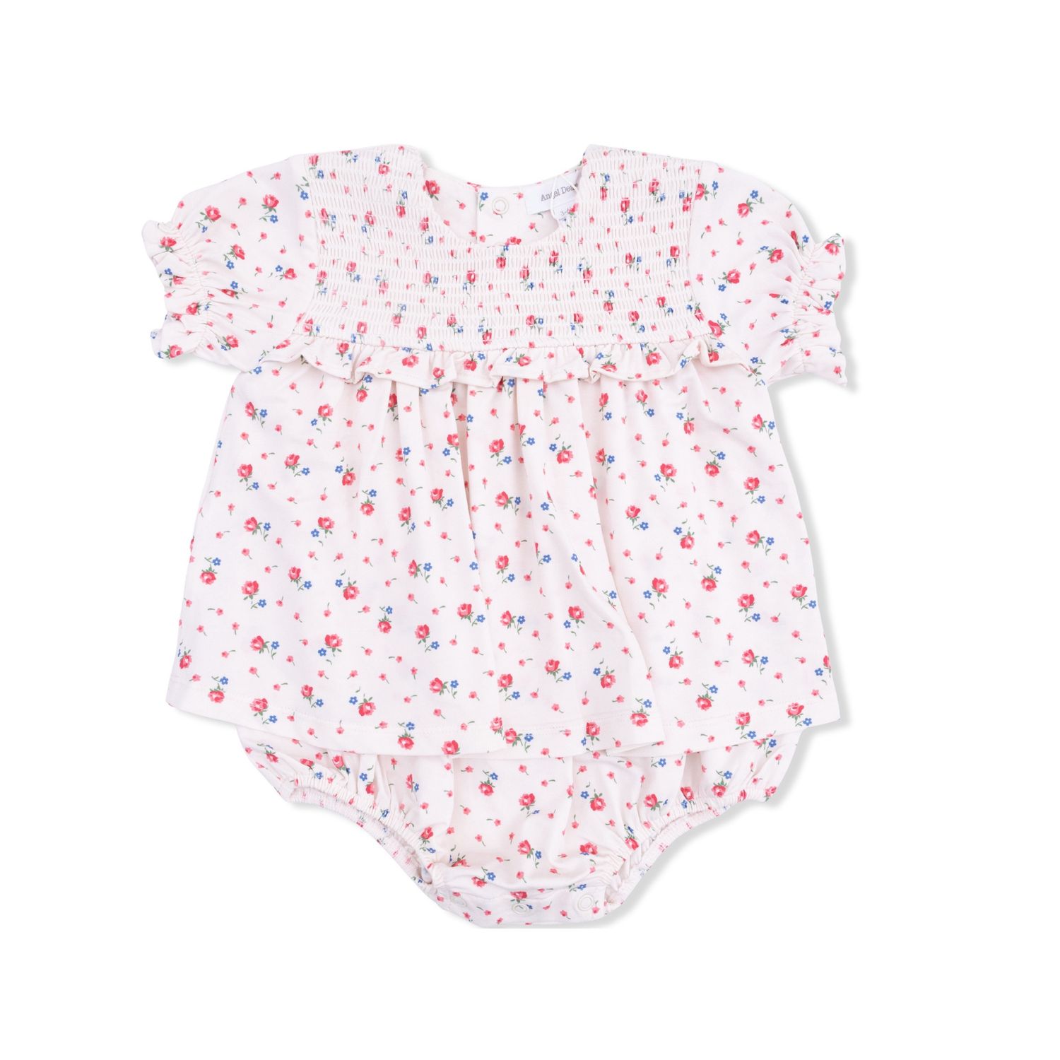 Smocked Ruffle Bubble With Skirt / Joli Rosette, Size: 3-6