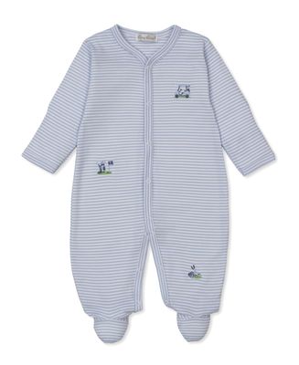 Stripe Footie / Golf Championship Blue