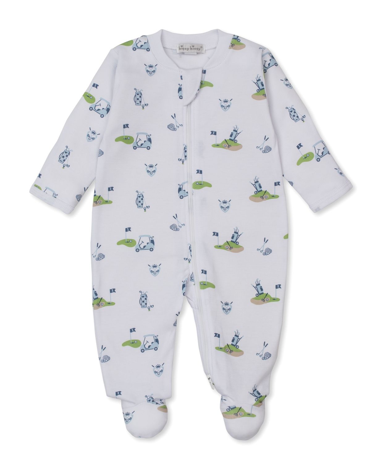 Zip Footie / Golf Championship Blue, Size: 0-3