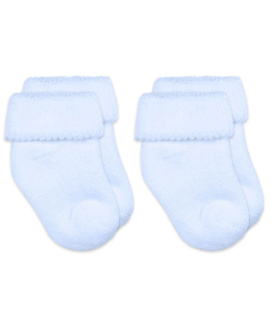 Turn Cuff Socks / Blue, Size: Newborn 1-3M