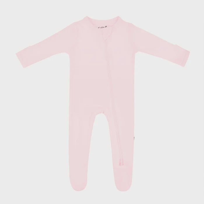 Solid Zip Footie / Sakura, Size: NB