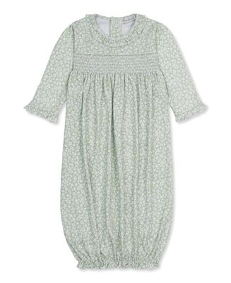 Hand Smocked Gown / Autumn Meadows Green