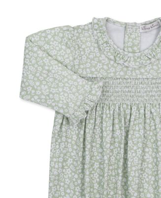 Hand Smocked Gown / Autumn Meadows Green