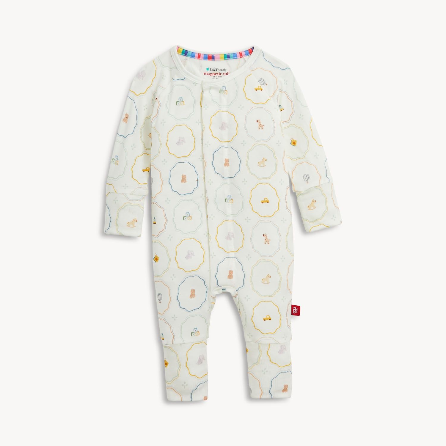 Magnetic Modal Convertible Coverall / Nursery Magic Cream, Size: NB