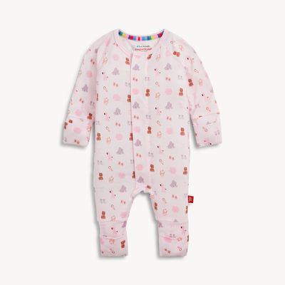 Magnetic Modal Convertible Coverall / Nursery Nostalgia Pink