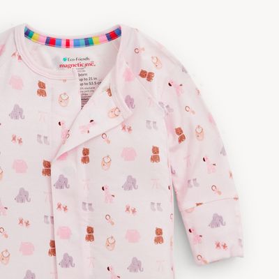 Magnetic Modal Convertible Coverall / Nursery Nostalgia Pink