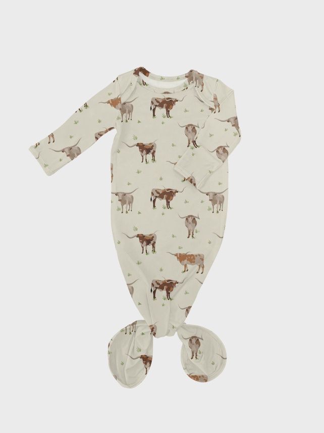 Knotted Gown / Longhorn Cows
