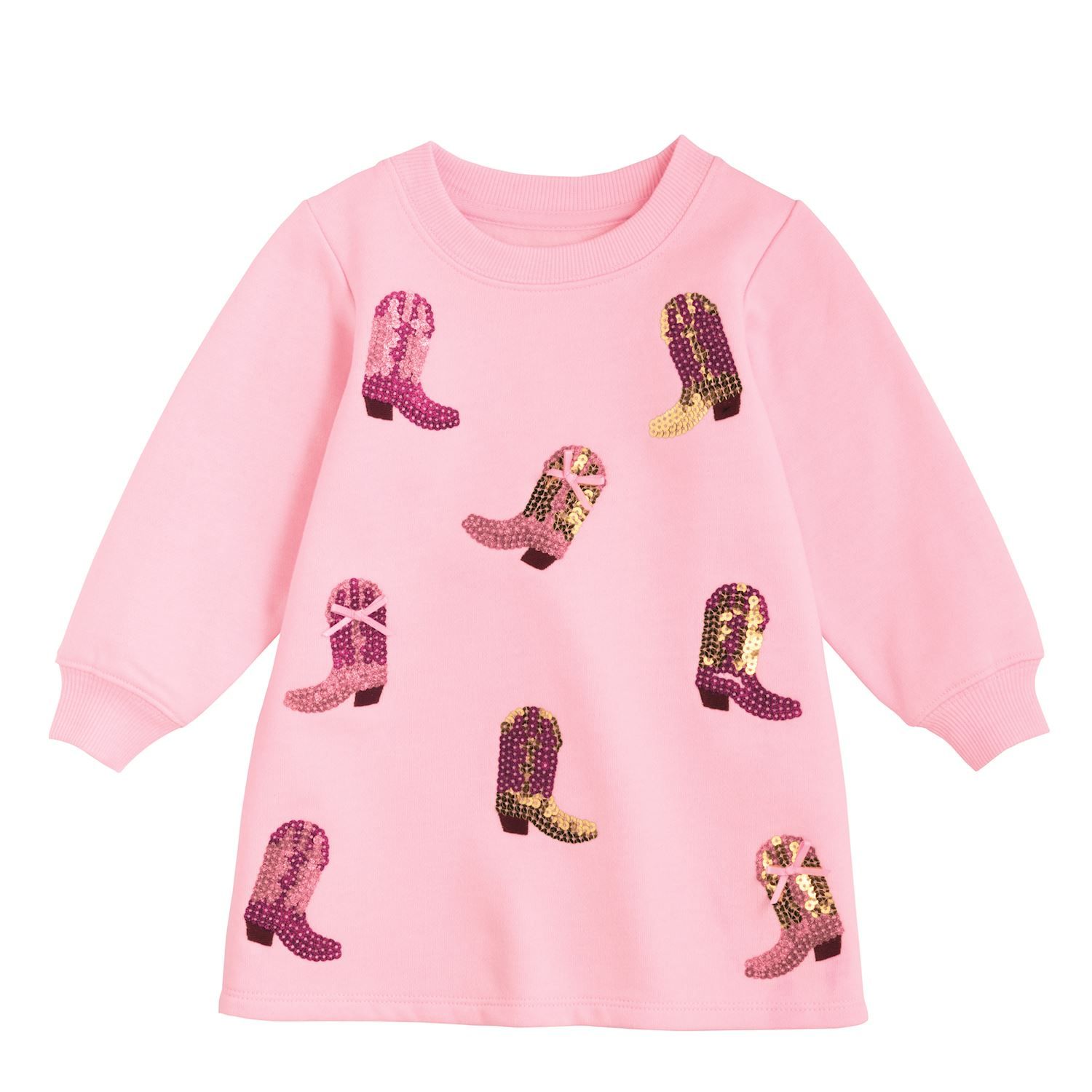 Sequin Sweatshirt Dress, Colour: Boot, Size: 12-18