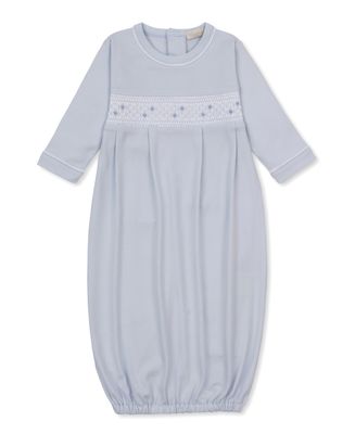 Hand Smocked Gown / Light Blue CLBF