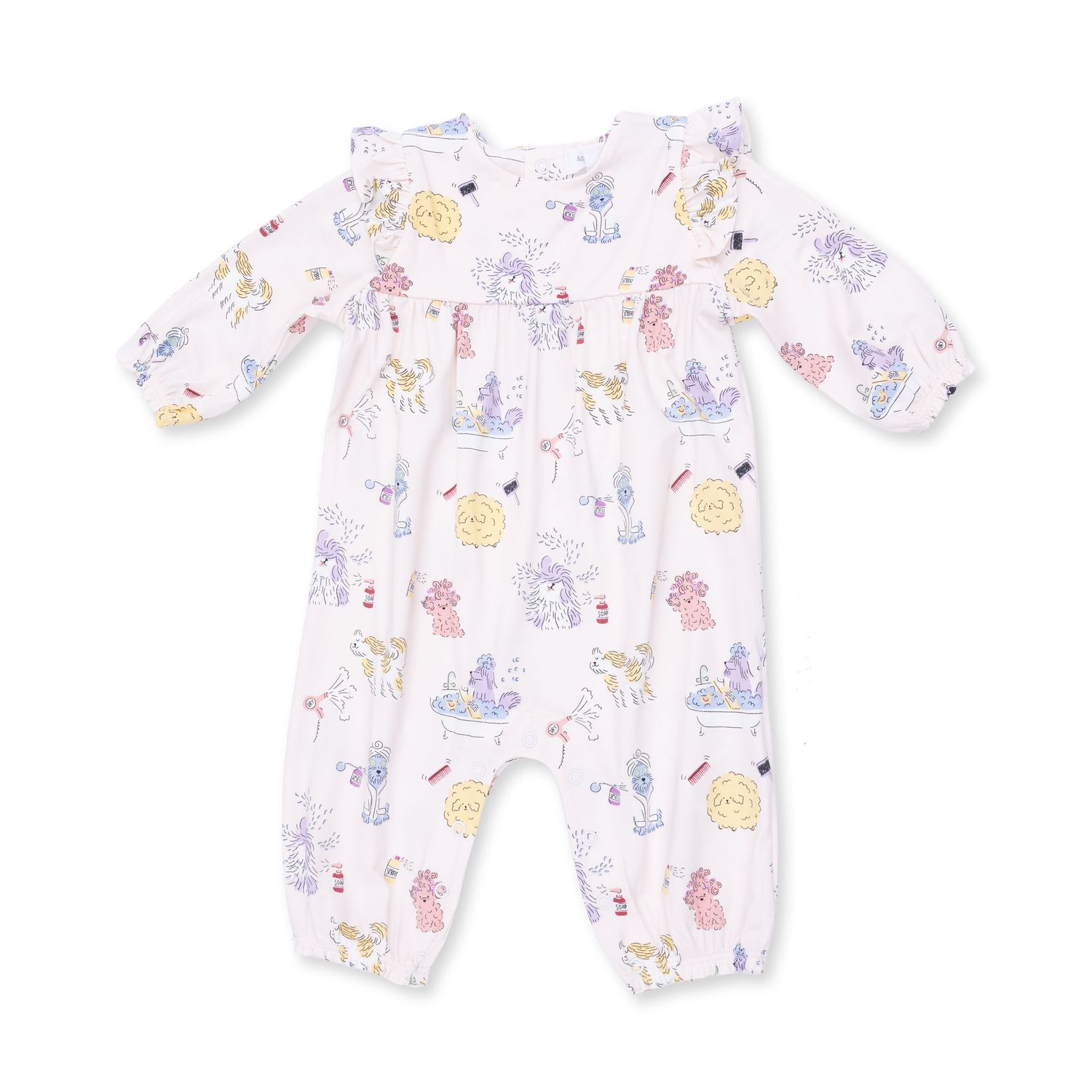 Ruffle Sleeve Romper / Spa Dogs, Size: 0-3