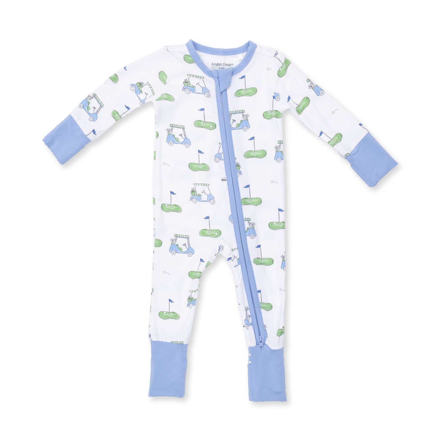 Convertible Romper / Golf Carts Blue, Size: 0-3