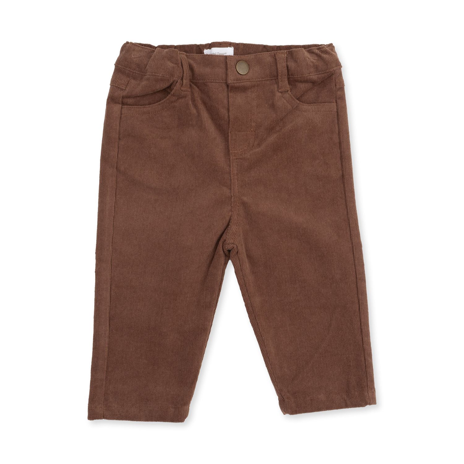 Adjustable Corduroy Pants / Solid Beaver Fur, Size: 2T