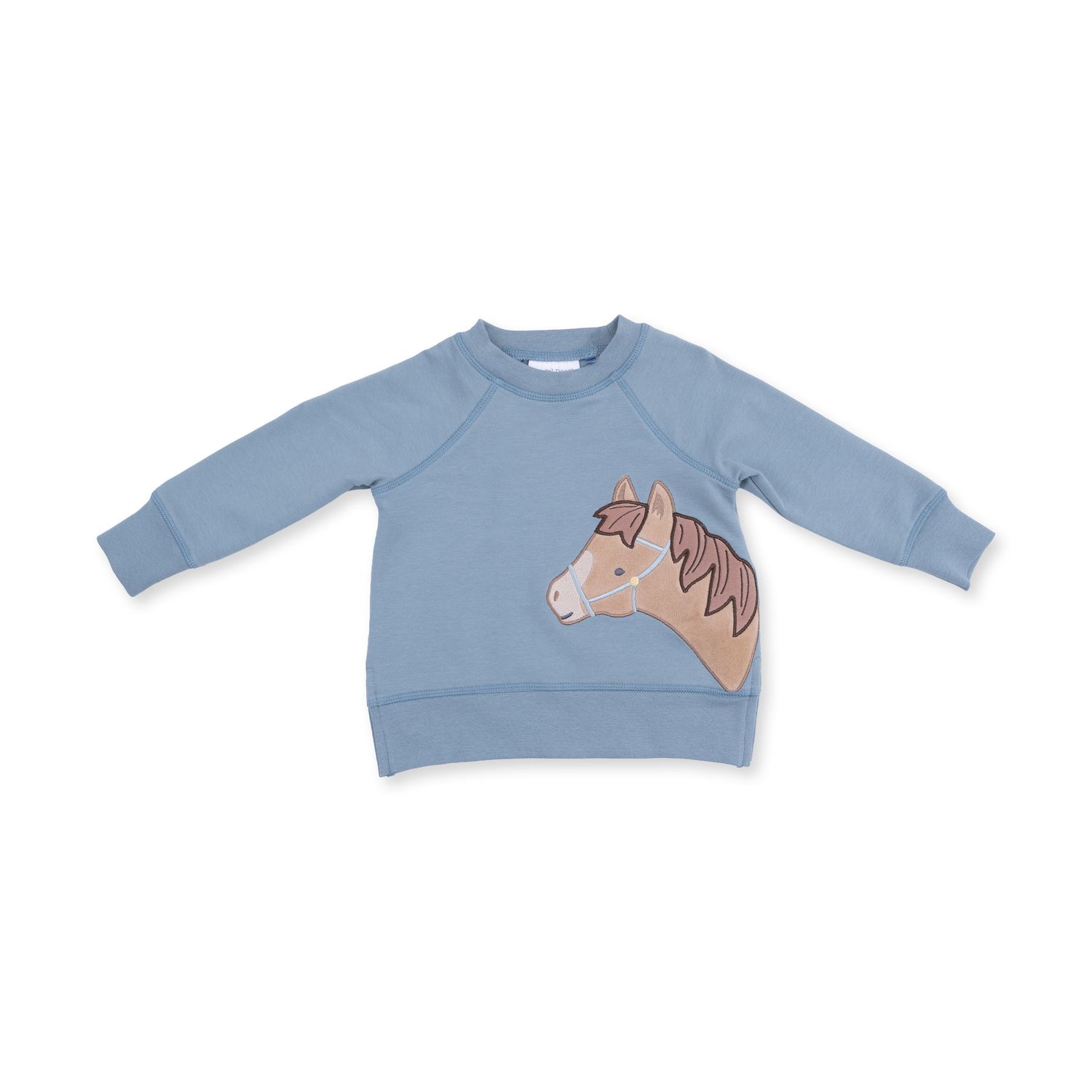 Raglan Sweatshirt / Horse Head, Size: 12-18