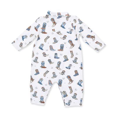 Long Sleeve Cowboy Romper / Buckaroo Boots