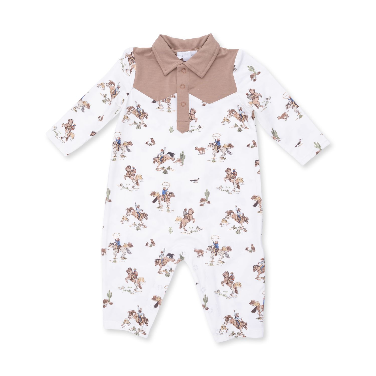 Long Sleeve Cowboy Romper / Horse Wrangler, Size: 3-6