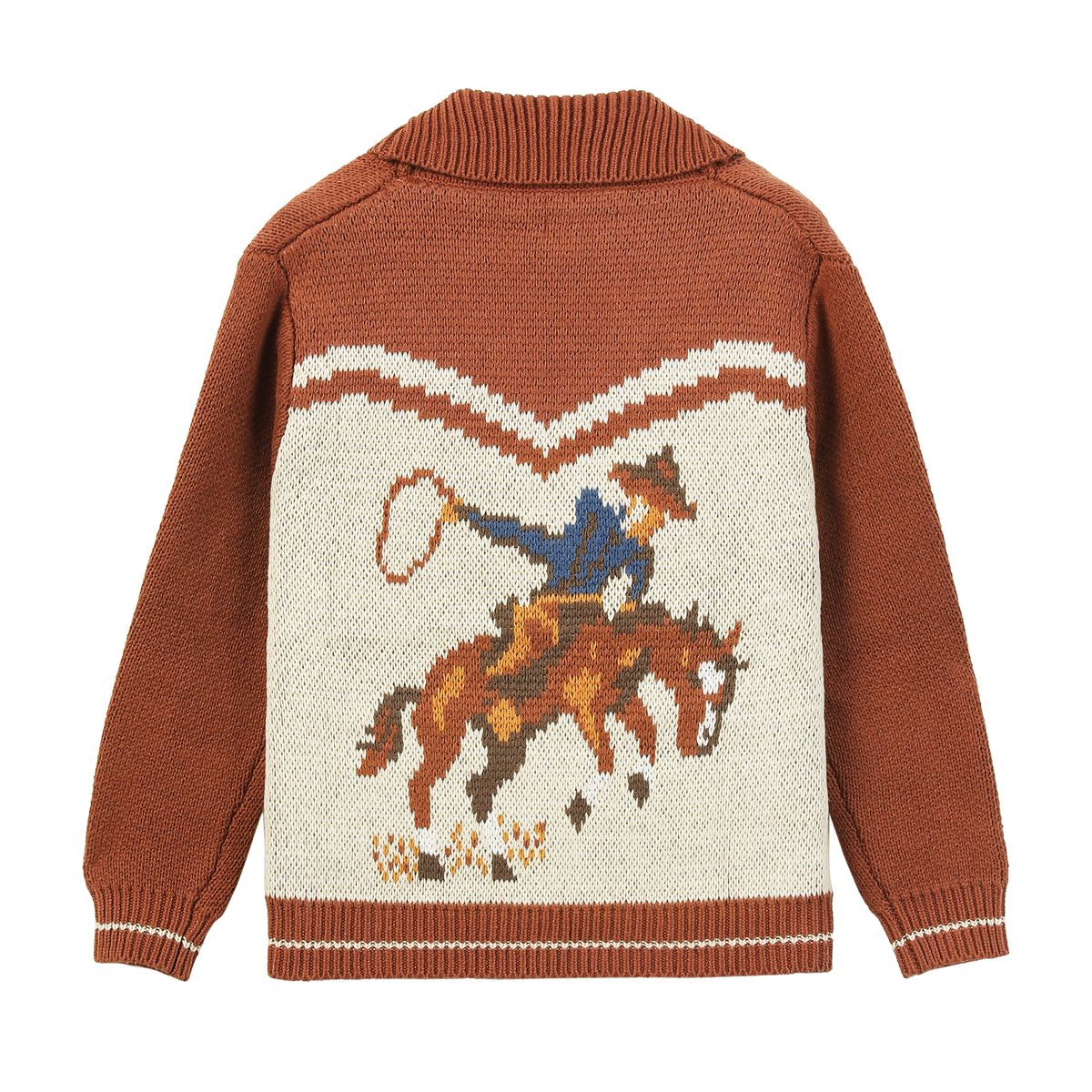 YeeHaw Cardigan, Colour: Cowboy, Size: 12-18