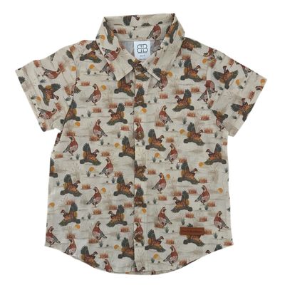 Nash Button Down / Prairie Quail