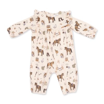 Ruffle Sleeve Romper / Pretty Equestrian