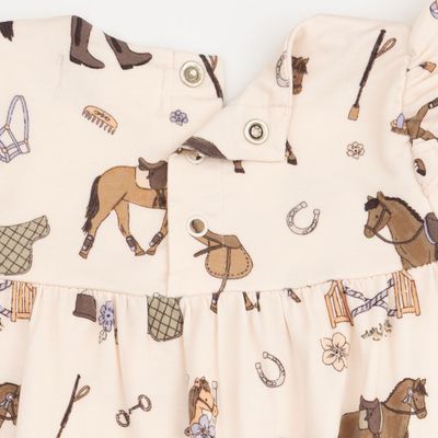 Ruffle Sleeve Romper / Pretty Equestrian