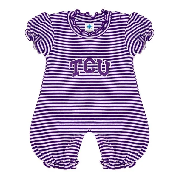 TCU Puff Sleeve Romper / Striped, Size: NB