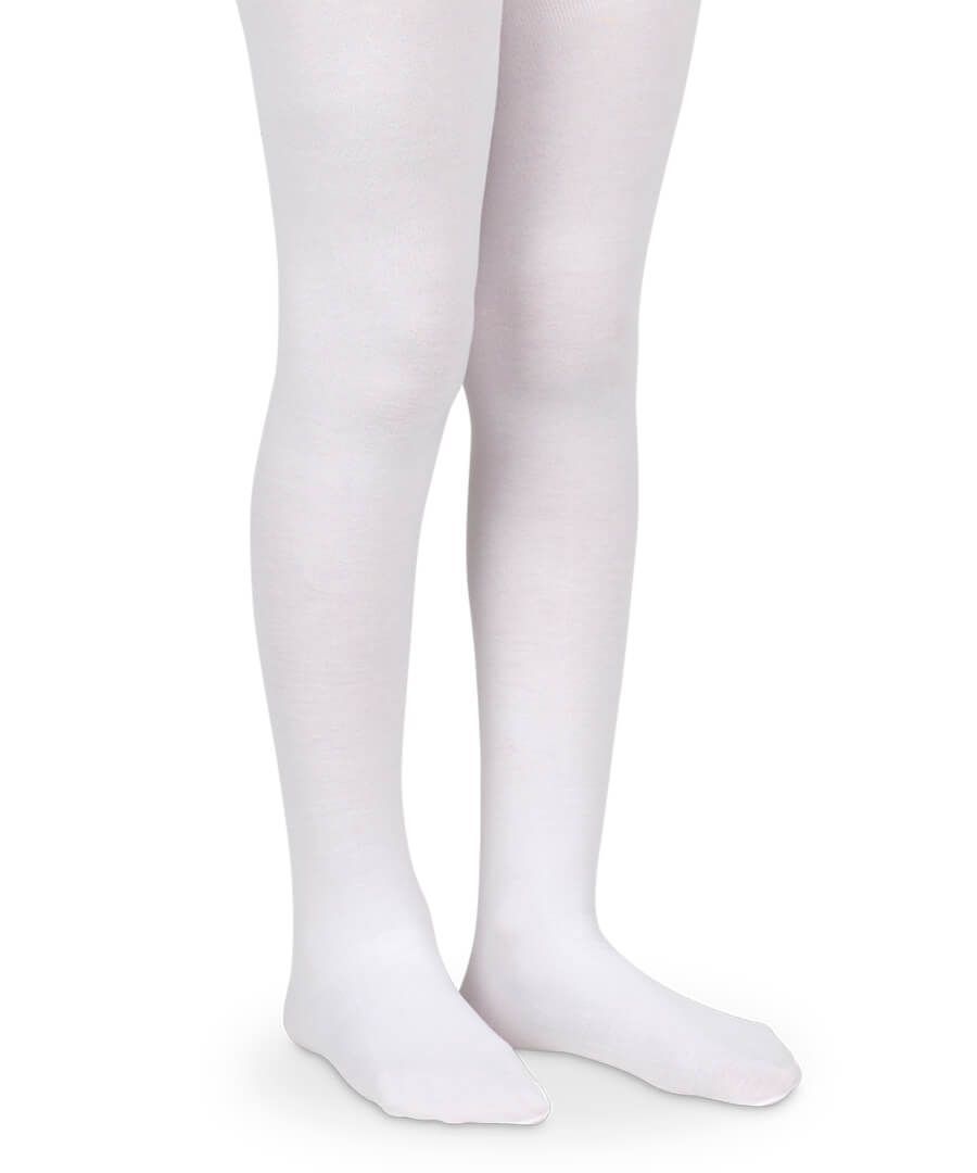 Pima Cotton Tights - 1 Pair, Colour: White, Size: 0-6 M