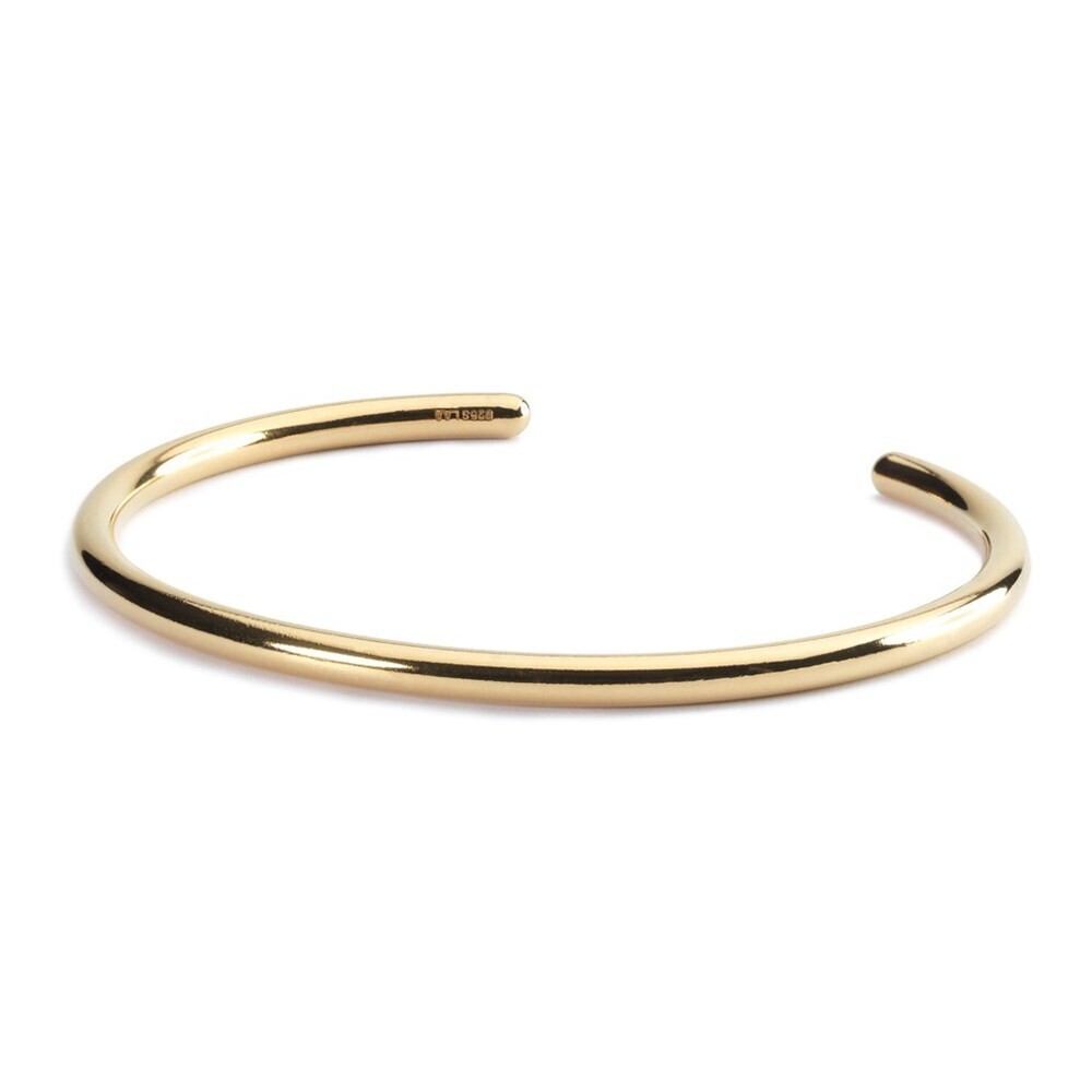 Cuff Bangle Bracelet, Color: Gold Plated, Size: XS