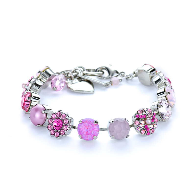 MARIANA - BRACELET - SILVER - IRIDESCENT AND PEARL STONE main image 1