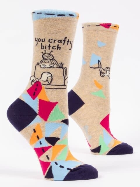 Blue Q You Crafty Bitch Socks