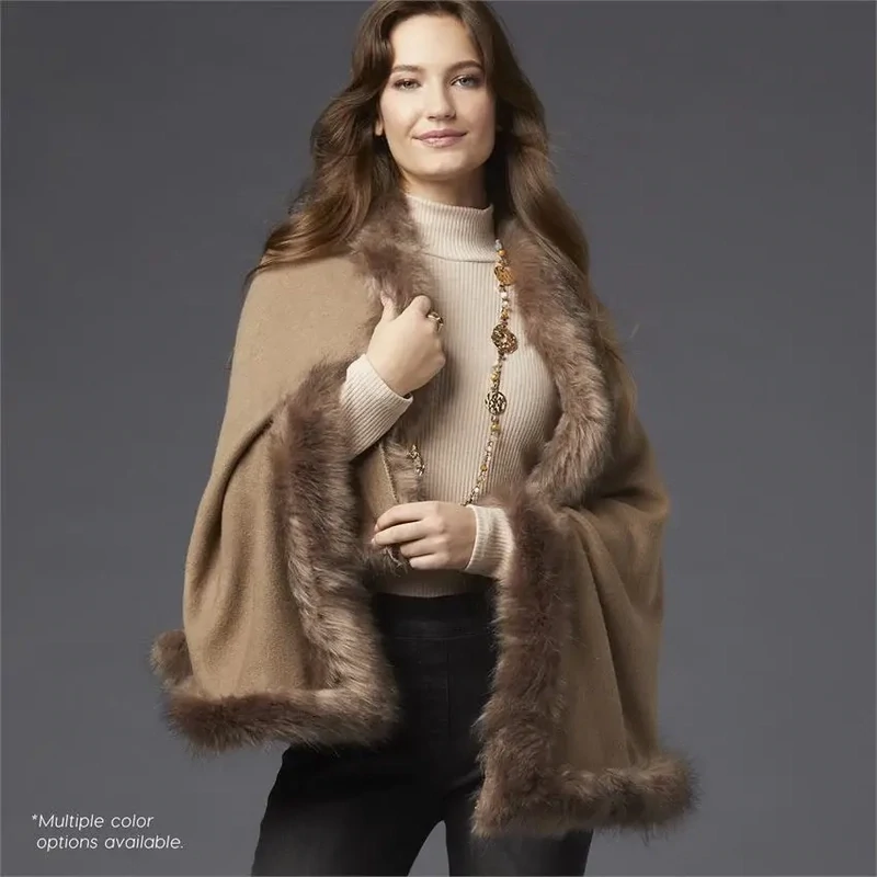 Raquel Wrap W/Faux Fur