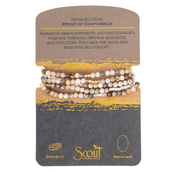 Mexican Onyx Wrap Bracelet/Necklace