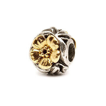 Flowers Silver and Gold Bead, Retired