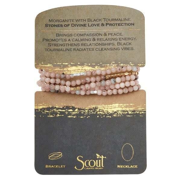 Morganite Wrap Bracelet/Necklace