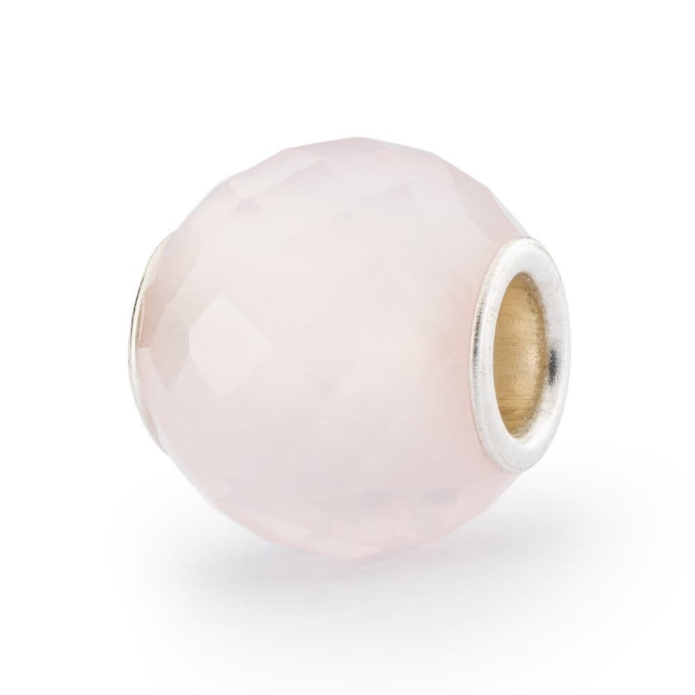 Round Rose Quartz Faceted  Bead