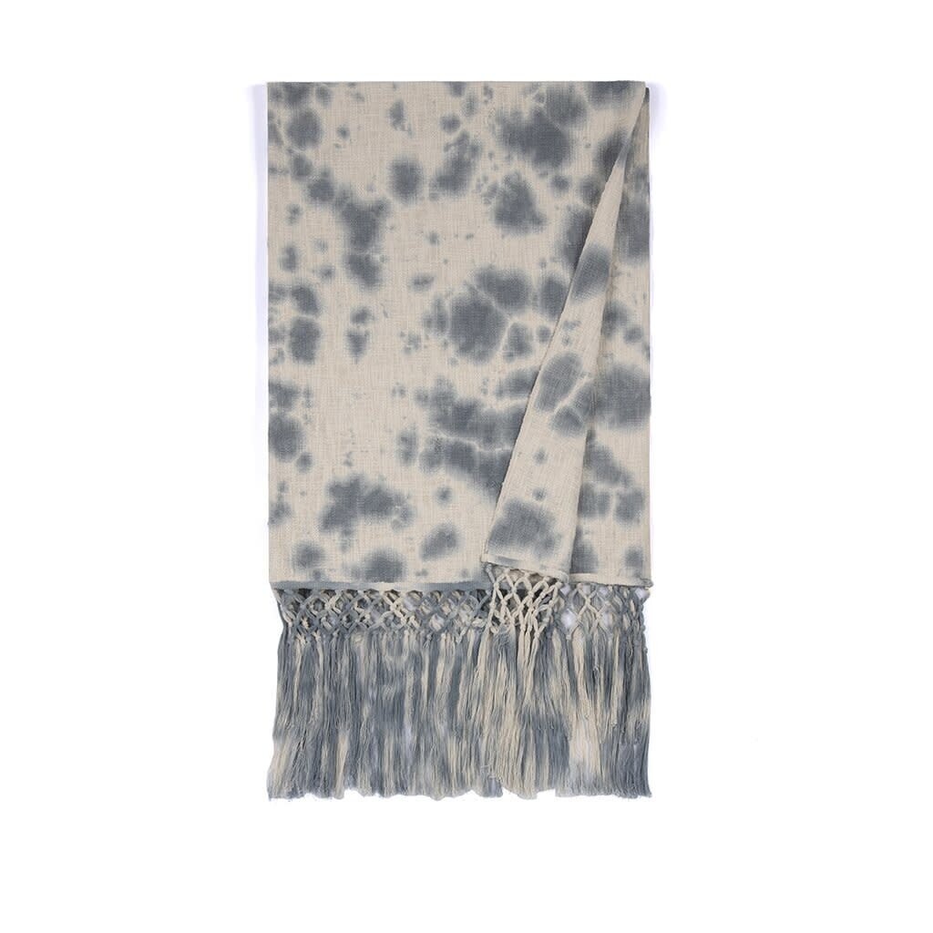 Aria Tie Dye Throw Grey