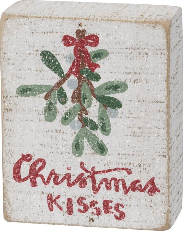 Christmas Kisses Box Sign