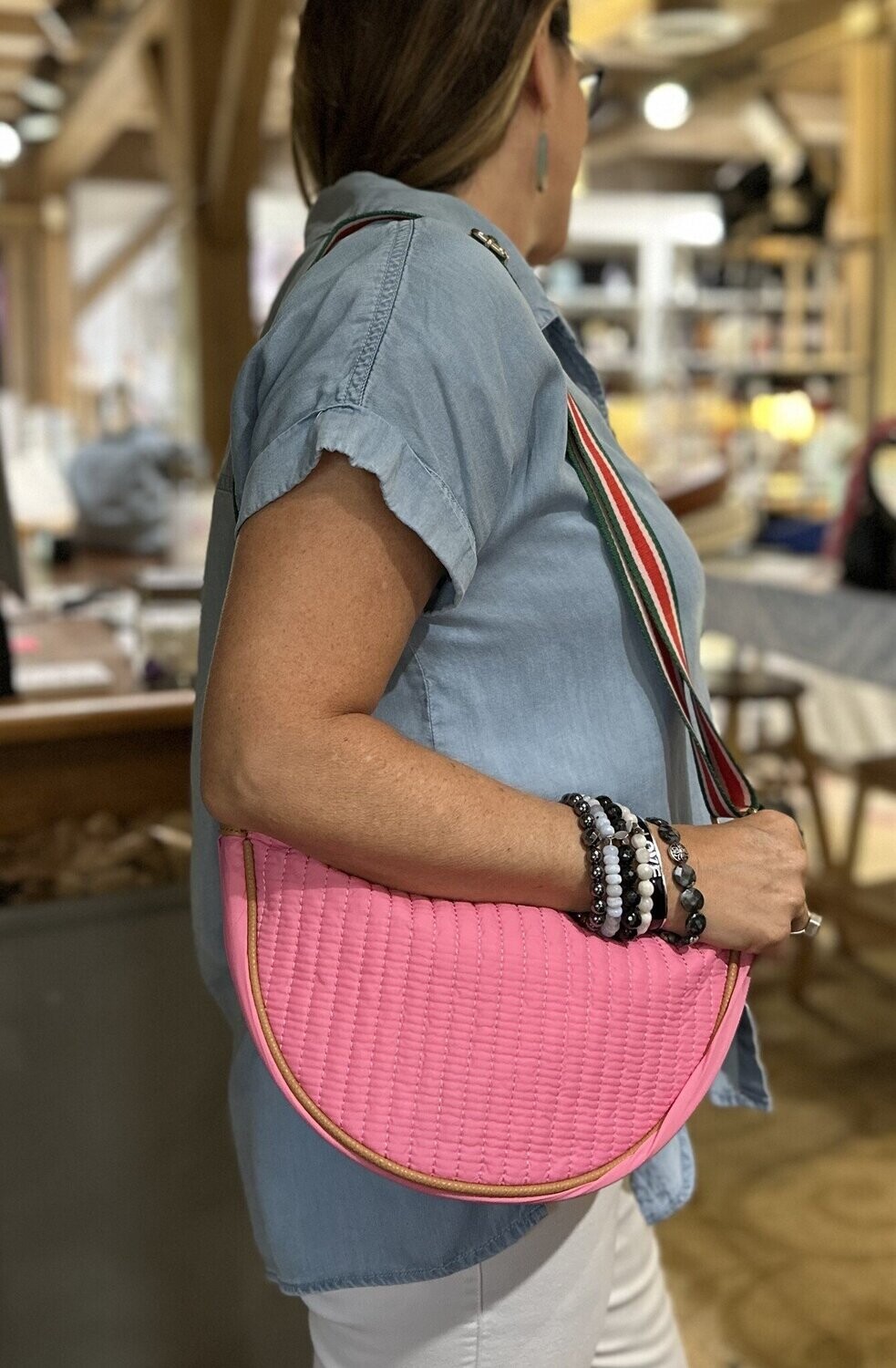 Ezra Crossbody, Color: Pink