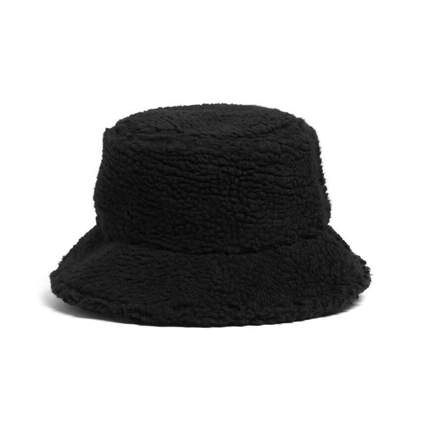 Sherpa Bucket Hat, Color: Black