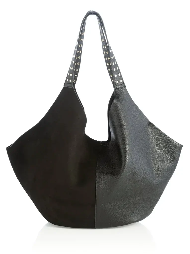 Ryker Studded Tote Vegan, Color: Black
