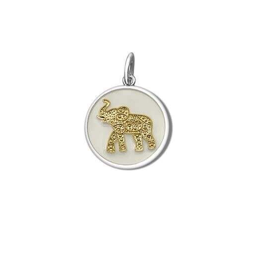 Elephant Gold, Color: Ivory, Size: 19mm