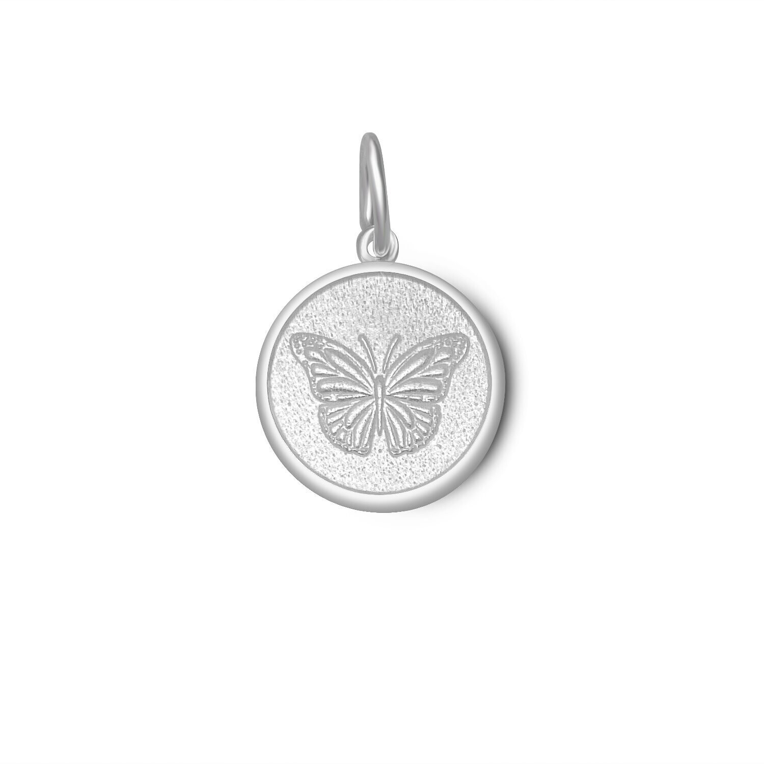 Butterfly , Color: White, Size: 19mm