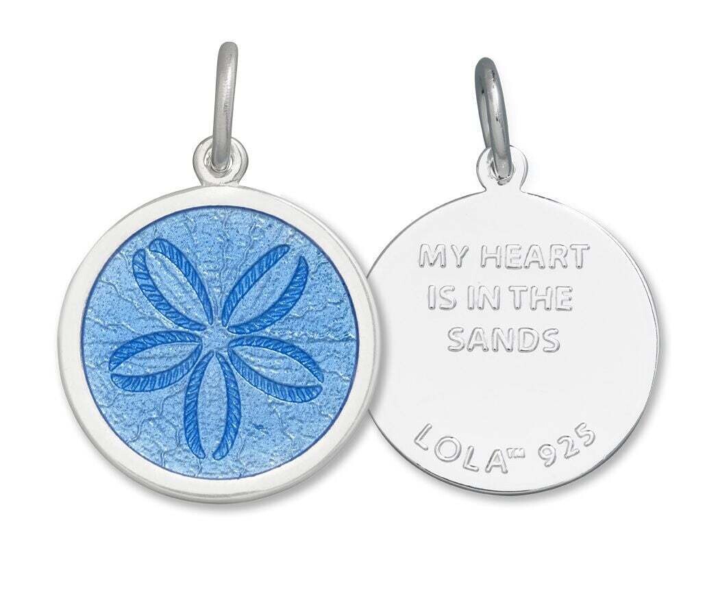 Sand Dollar, Color: Periwinkle, Size: 15mm