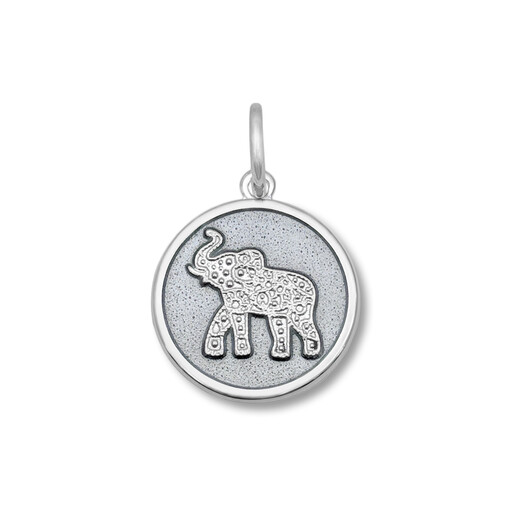 Elephant Silver, Color: Pewter, Size: 19mm