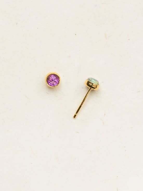 Petite Bonita Post Earrings Orchid/Gold