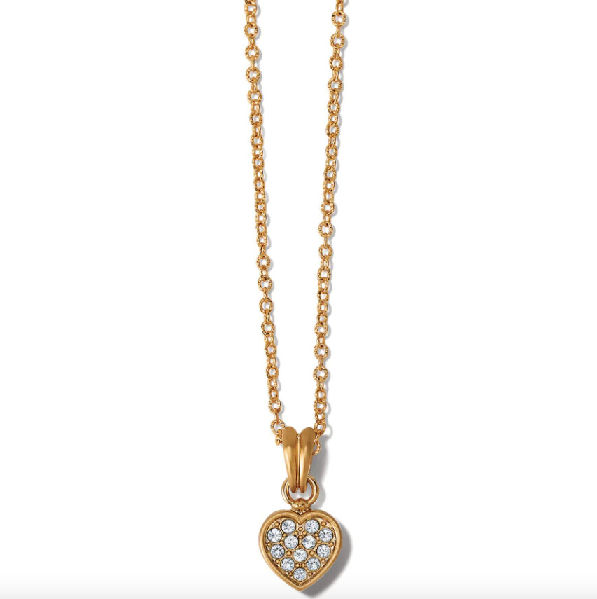 Meridian Zenith Heart Necklace Gold