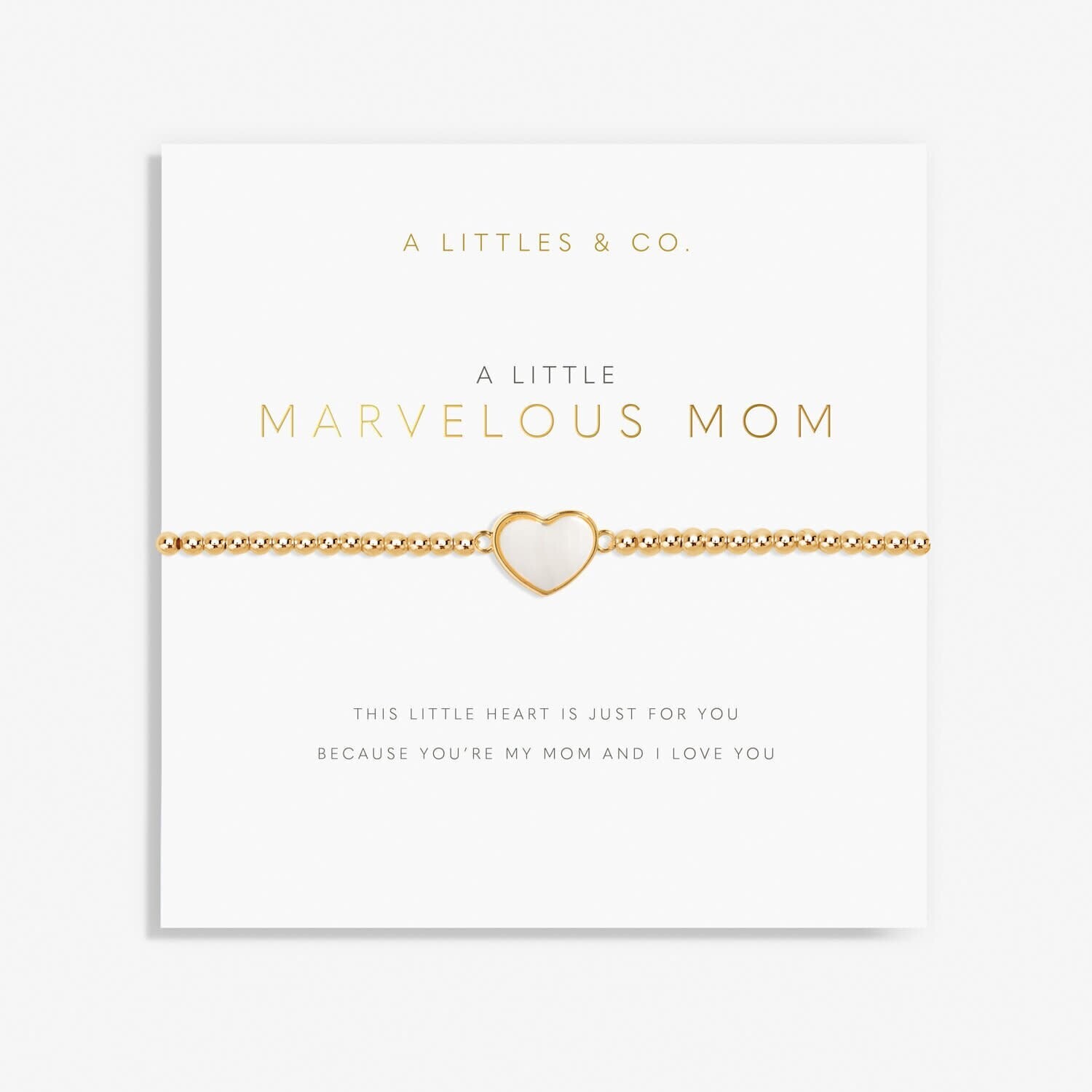 A Littles Marvelous Mom Bracelet Gold