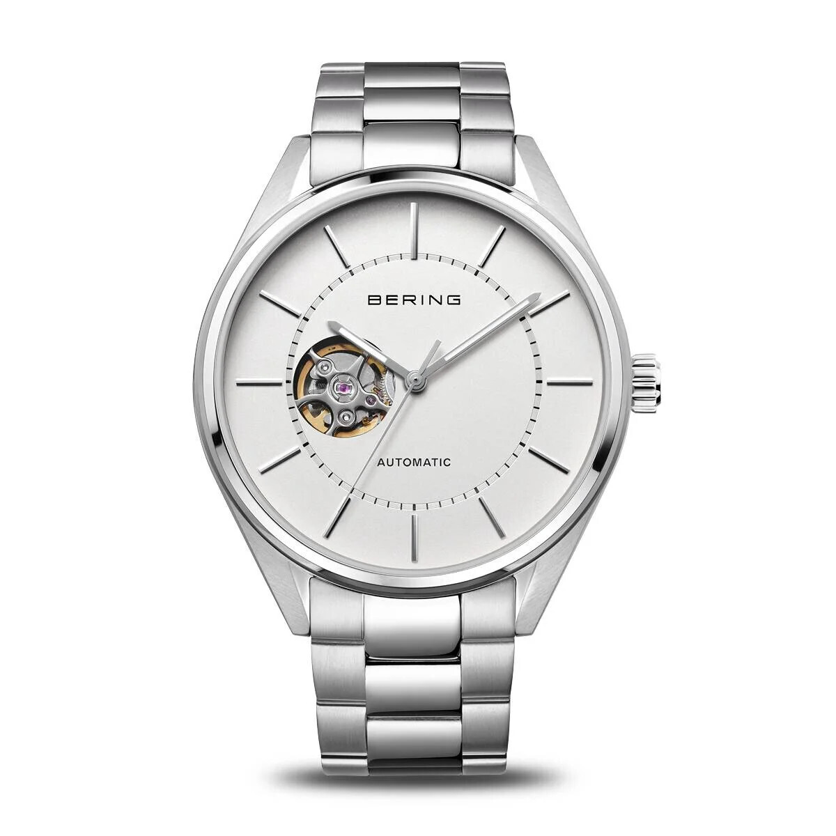 Bering Watch Automatic Men Brushed and Polished Silver