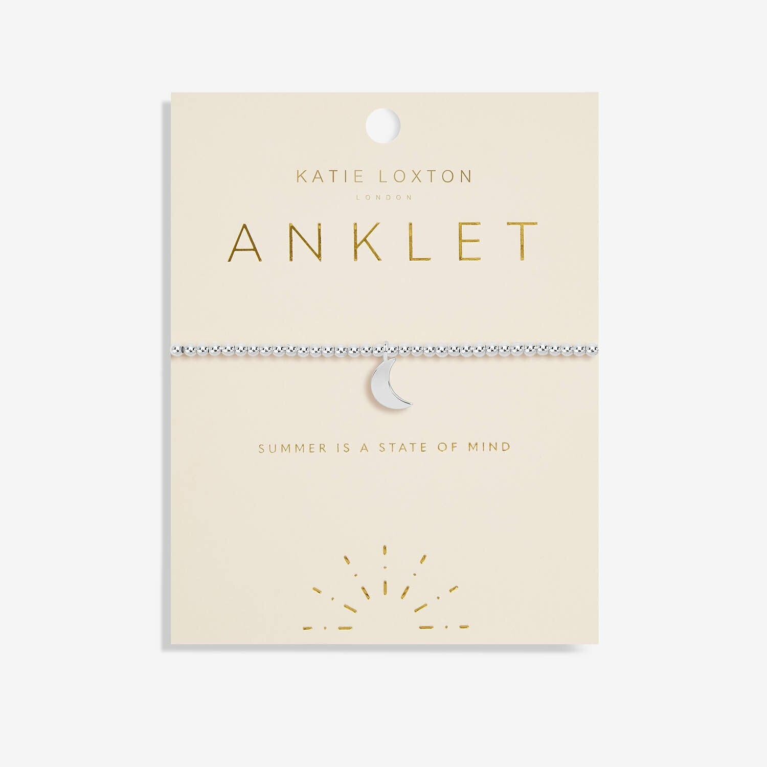 KL Silver Moon Anklet