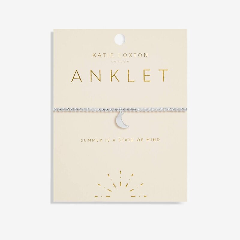 KL Silver Moon Anklet