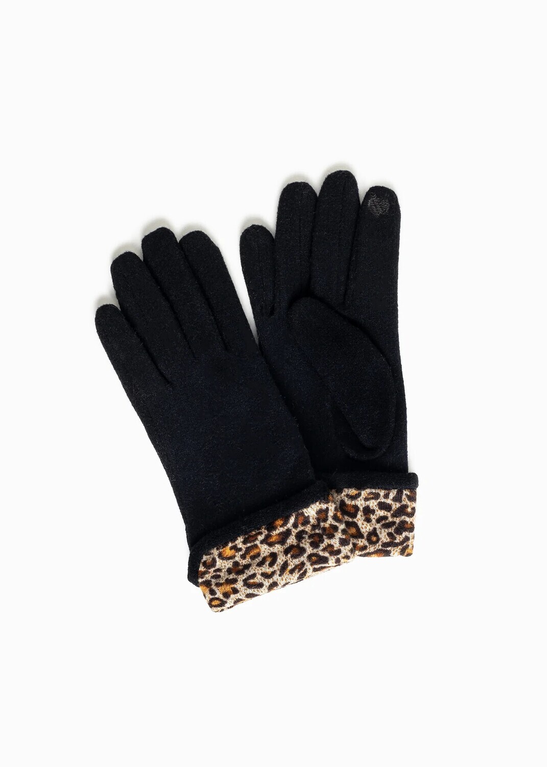 Leopard Cuffed Gloves