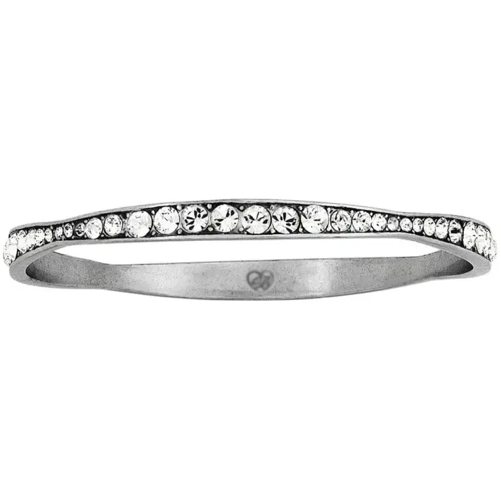 Light Hearted Crystal Bangle (Clear)